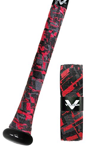 Red Sizzle Vulcan 1.75mm Baseball Bat Grip