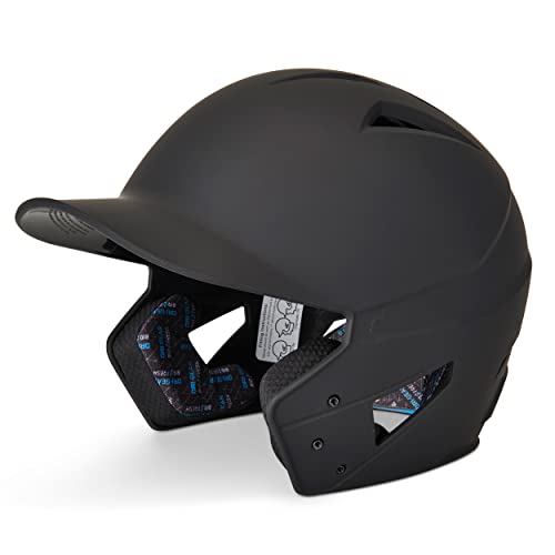 CHAMPRO Gamer Matte Finish HX Batting Helmet - BLACK (Large)