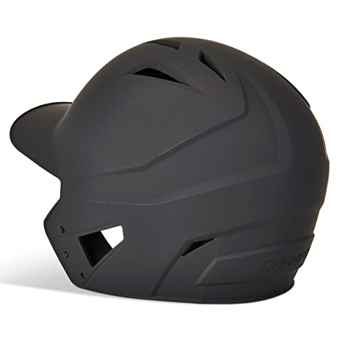 CHAMPRO Gamer Matte Finish HX Batting Helmet - BLACK (Large)