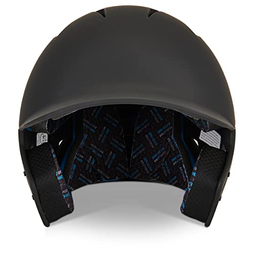 CHAMPRO Gamer Matte Finish HX Batting Helmet - BLACK (Large)