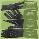 Seibertron Adult Black Baseball/Softball Batting Gloves