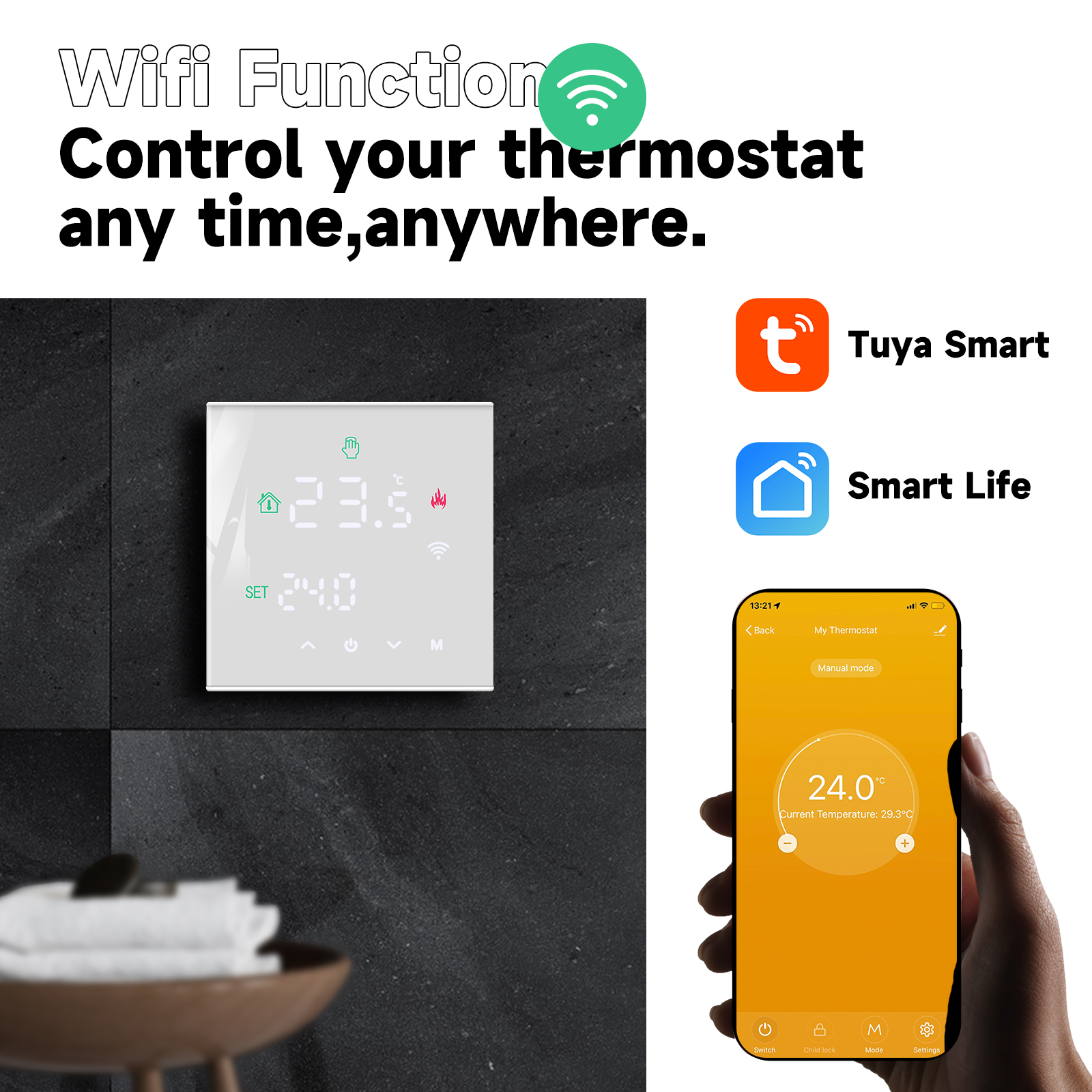Smart Thermostat for Gas Boiler and Heating