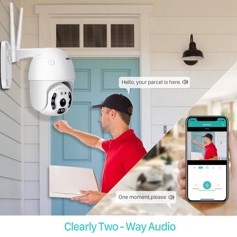 Wireless Outdoor Security Camera with PTZ