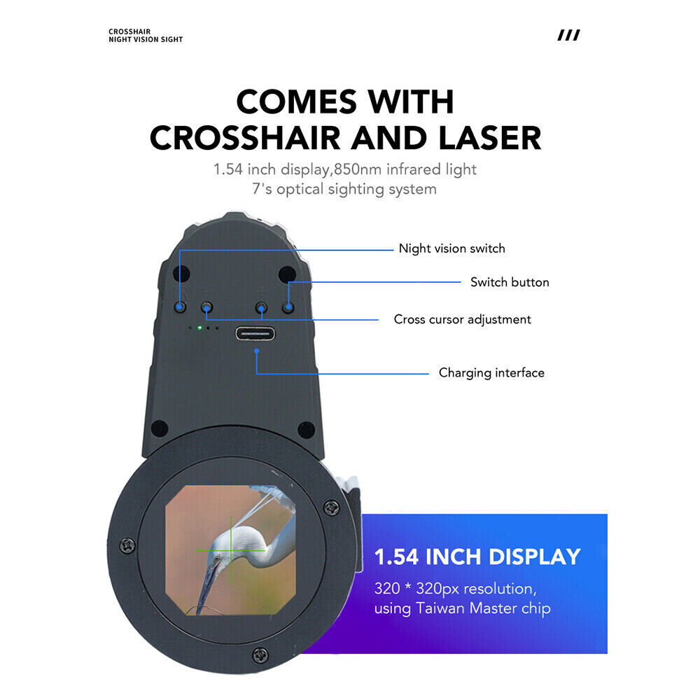 Night Vision Monocular Infrared Scope Hunting Binoculars