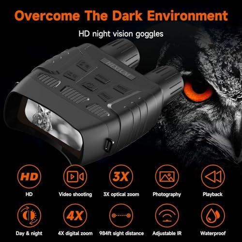 HEXEUM Night Vision Binoculars - Infrared Photos and Videos