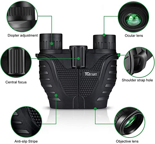 15x25 Waterproof Binoculars - Durable & Clear for Sightseeing, Concerts