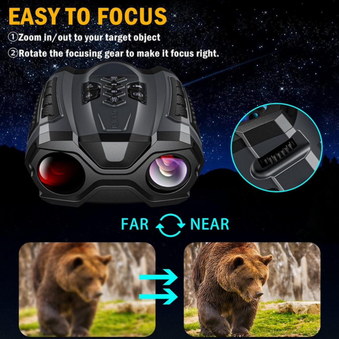 10X Night Vision Binoculars with Infrared Technology