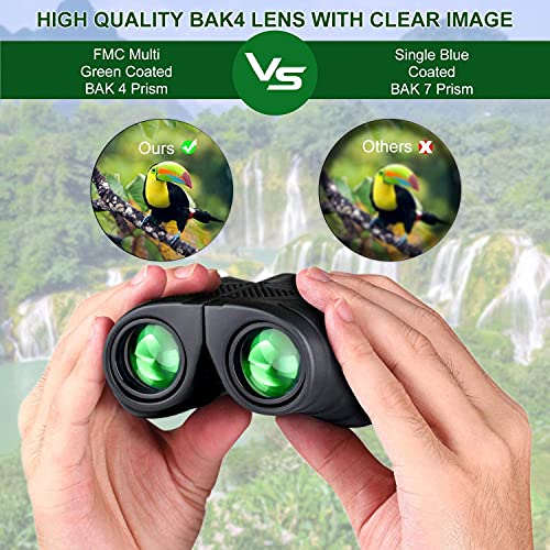 15x25 Waterproof Binoculars - Durable & Clear for Sightseeing, Concerts