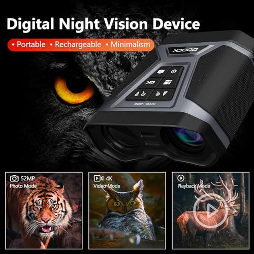 Night Vision Binoculars with Camera: Military Grade, 3" Screen