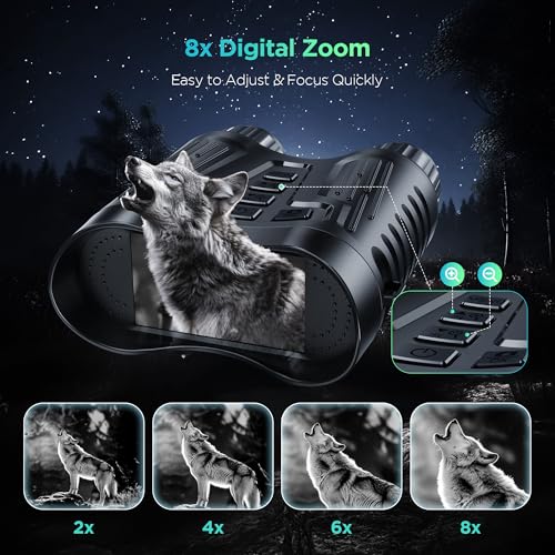High-Resolution Night Vision Binoculars for Camping and Hunting