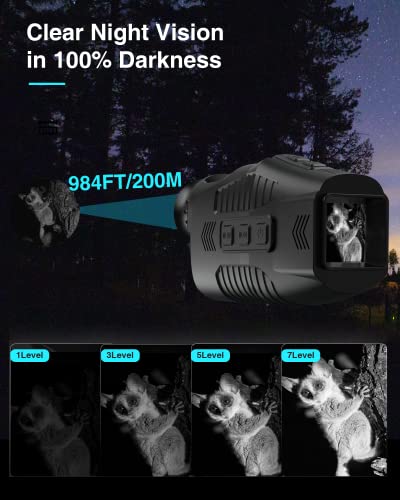 JStoon Night Vision Monocular with Infrared Illuminator, 1080P