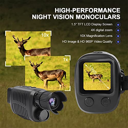 SKYXIU Digital Night Vision Monocular - 1080p Portable