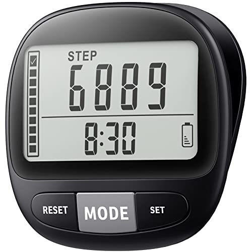 Clip-On 3D Pedometer with Memory & Tracking
