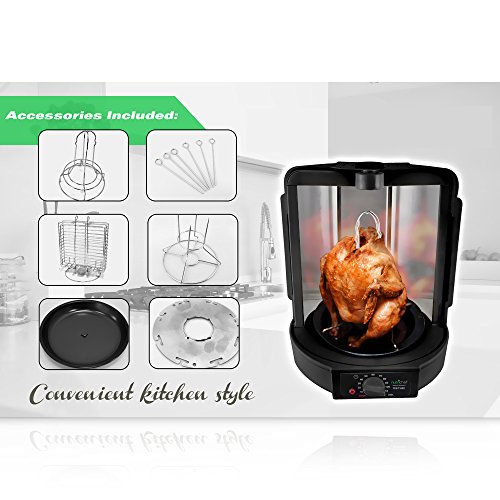 NutriChef Vertical Rotisserie Oven with Shawarma & Kebab