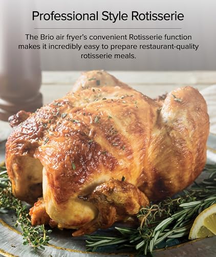 Nuwave Brio Air Fryer Oven, 15.5Qt, Rotisserie & Skewer