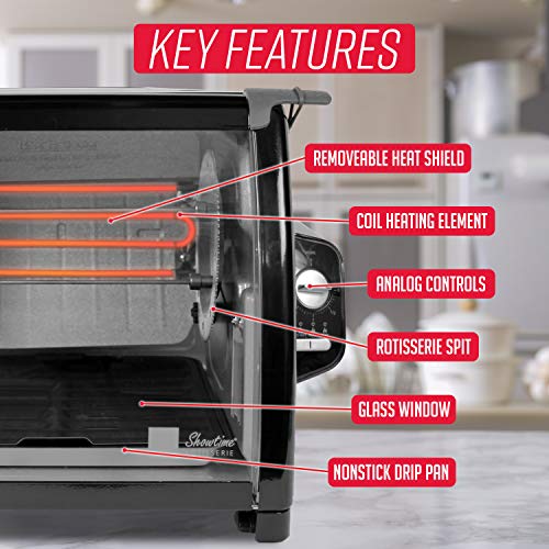 Ronco ST5500SBLK 3-in-1 Rotisserie Oven - Black
