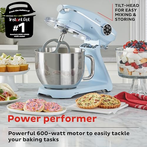 10-Speed Electric Stand Mixer, 600W, 7.4-Qt, Stainless Steel