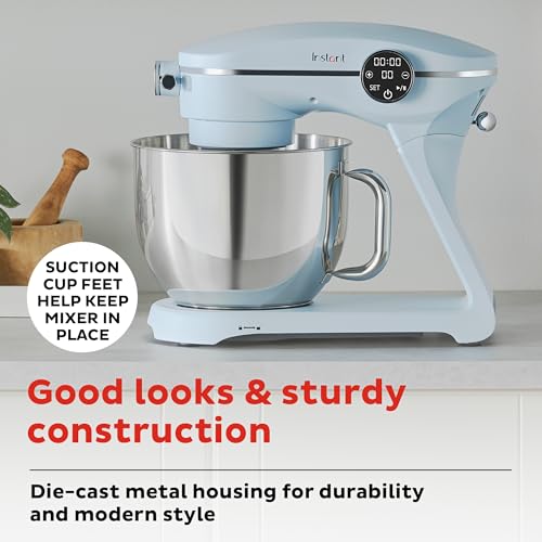10-Speed Electric Stand Mixer, 600W, 7.4-Qt, Stainless Steel