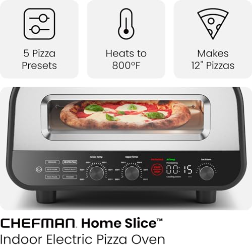 Chefman Countertop Pizza Oven - 12" - 800°F