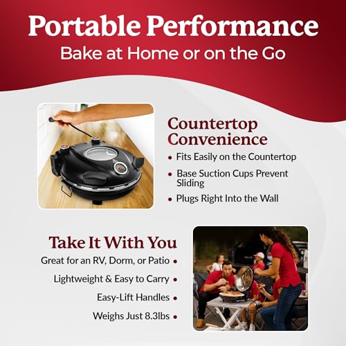 Granitestone Piezano Pizza Oven – Portable Electric Oven