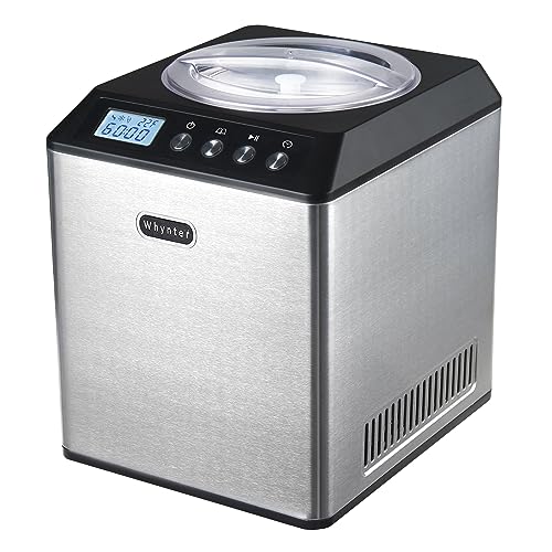 Automatic Ice Cream Maker with Compressor, LCD Display