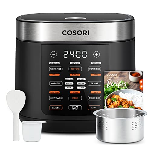 COSORI 18-in-1 Stainless Steel Rice Cooker, 10 Cup