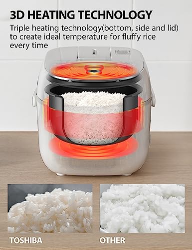 Toshiba Rice Cooker with 8 Functions - Non-Stick Inner Pot