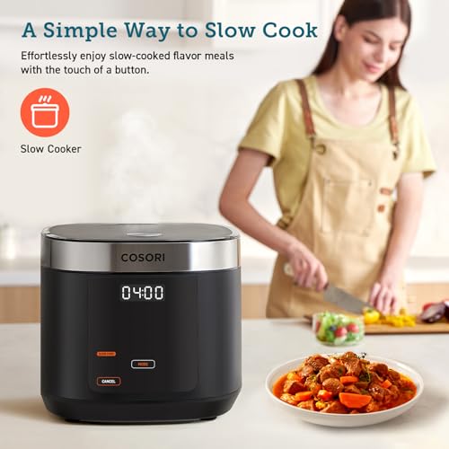 COSORI 18-in-1 Stainless Steel Rice Cooker, 10 Cup