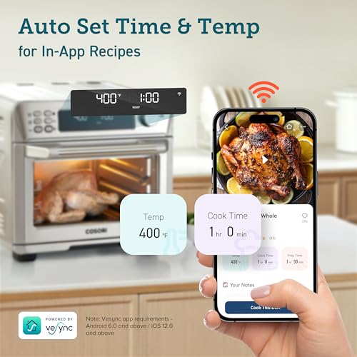 COSORI Smart 12-in-1 Air Fryer Toaster Oven
