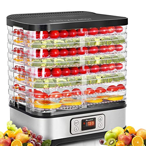 Homdox 8-Tray Food Dehydrator with Timer & Temperature Control