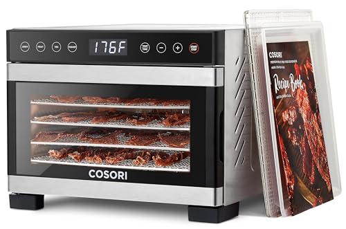COSORI Food Dehydrator: Jerky Maker with Temperature Control, Stainless Steel Trays