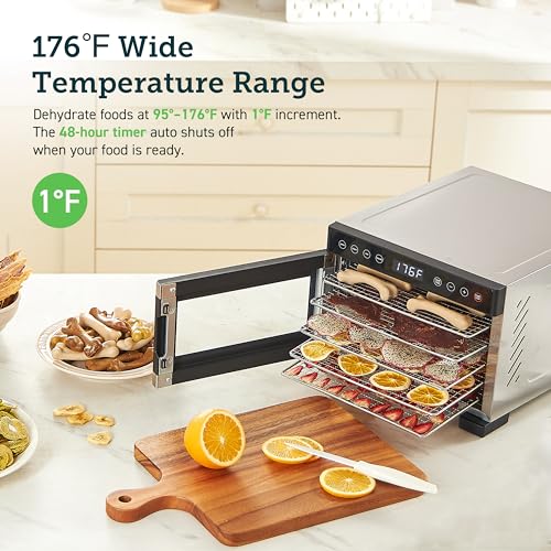 COSORI Food Dehydrator: Jerky Maker with Temperature Control, Stainless Steel Trays
