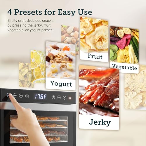 COSORI Food Dehydrator: Jerky Maker with Temperature Control, Stainless Steel Trays