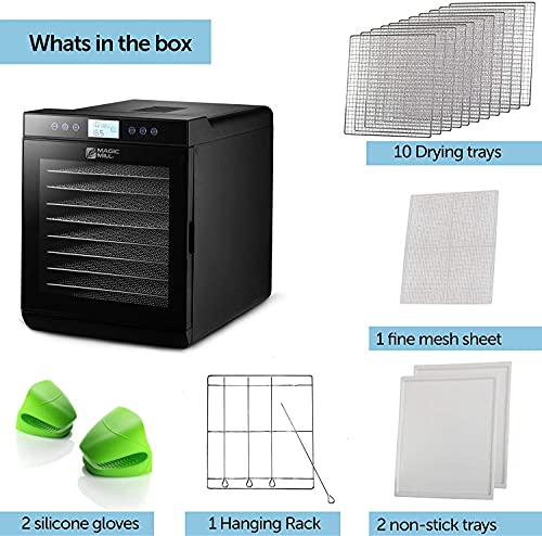 Magic Mill Food Dehydrator: Digital Timer, Temperature Control