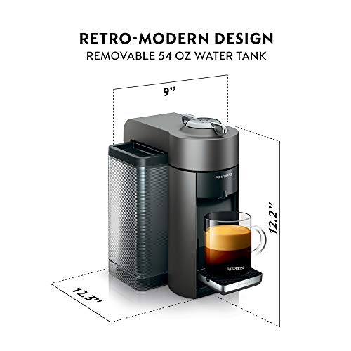 De'Longhi Nespresso Vertuo, Titan, Gray