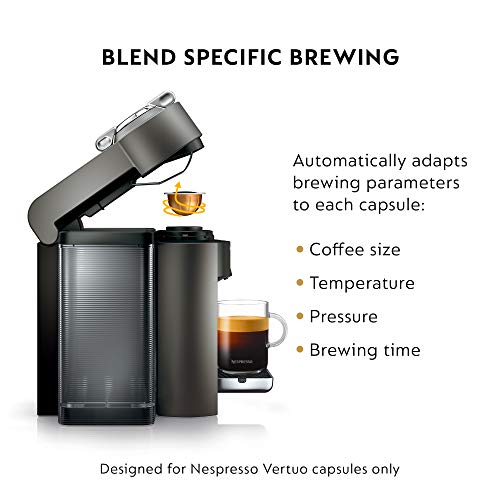 De'Longhi Nespresso Vertuo, Titan, Gray