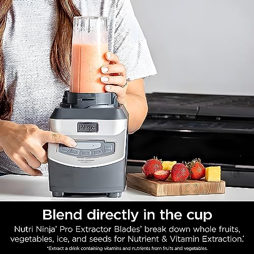 Ninja BL660 Compact Blender - 1100-Watts, 3 Functions