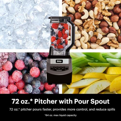 Ninja Professional Blender: 1000W Motor, 72oz Pitcher