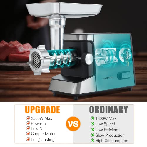 Electric Meat Grinder & Sausage Stuffer: Heavy-Duty 3-in-1