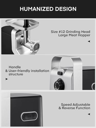 High-performance 5-in-1 Electric Meat Grinder