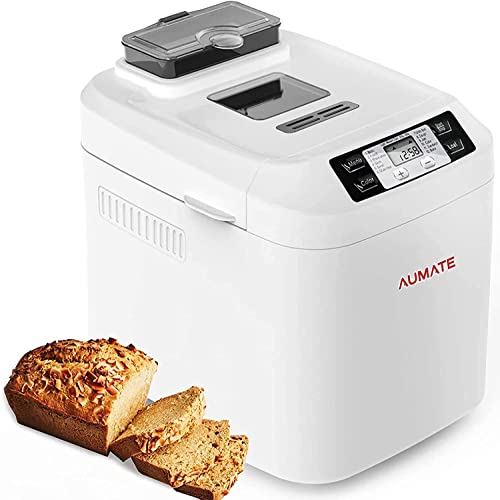 AUMATE Bread Machine: 2LB, 12 Presets, Gluten-Free