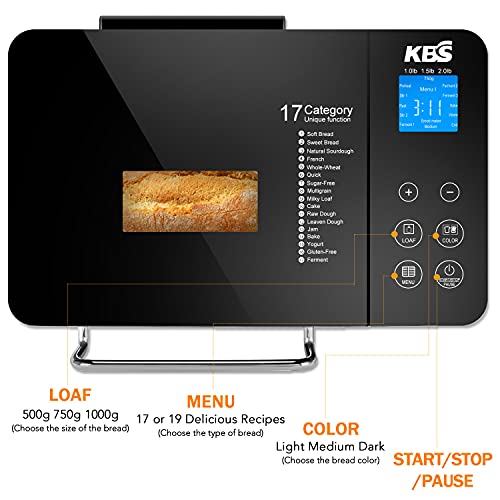 17-in-1 Stainless Steel Bread Maker, XL Size