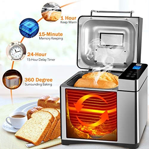 17-in-1 Stainless Steel Bread Maker, XL Size