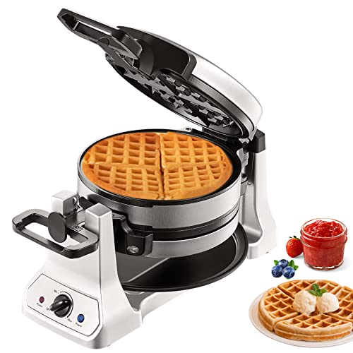 2-Layer Round Waffle Maker, Non-Stick, 1400W, Browning Control