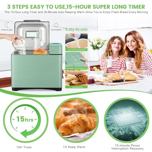 Dual Heater Bread Maker with Gluten-Free Option