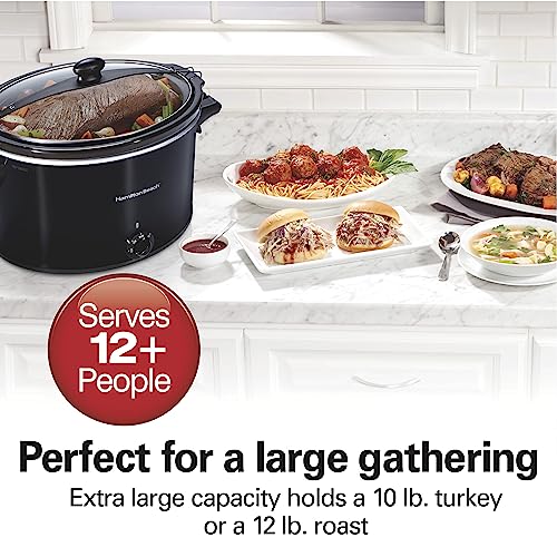 Hamilton Beach Slow Cooker, 10 Quart, Portable