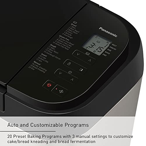 Panasonic Bread Machine with 20 Presets and Nut Dispenser