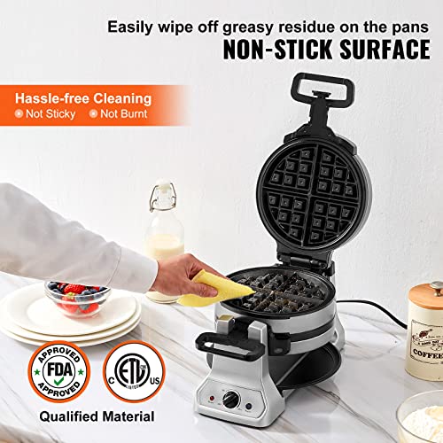 2-Layer Round Waffle Maker, Non-Stick, 1400W, Browning Control