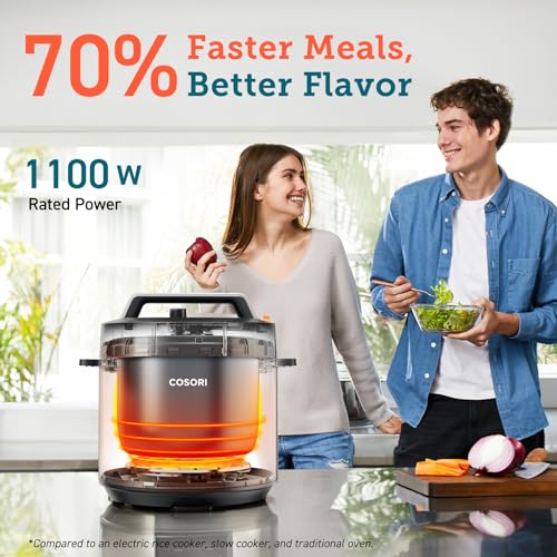COSORI 6 Quart Electric Pressure Cooker - 9-in-1 Multicooker