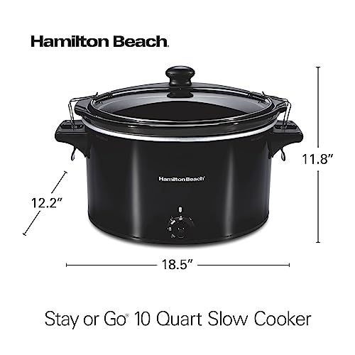 Hamilton Beach Slow Cooker, 10 Quart, Portable